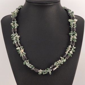 Agate & Hematite Magnetic  Necklace or Bracelet